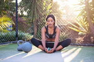 stretching