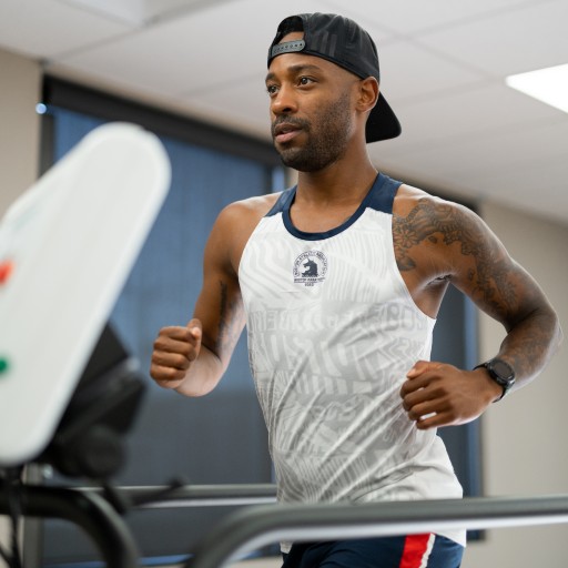 Runner on treadmill