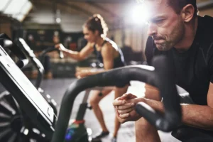 Man and Woman Working Out