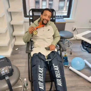 Patient in Recovery Boots