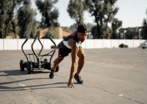 Athlete Pulling Weight