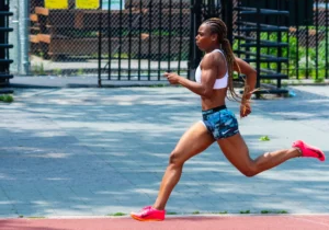 Woman Runner on Track