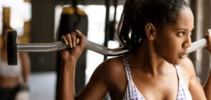 Woman Lifting Barbell