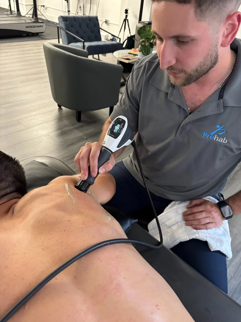 Shockwave Therapy on back