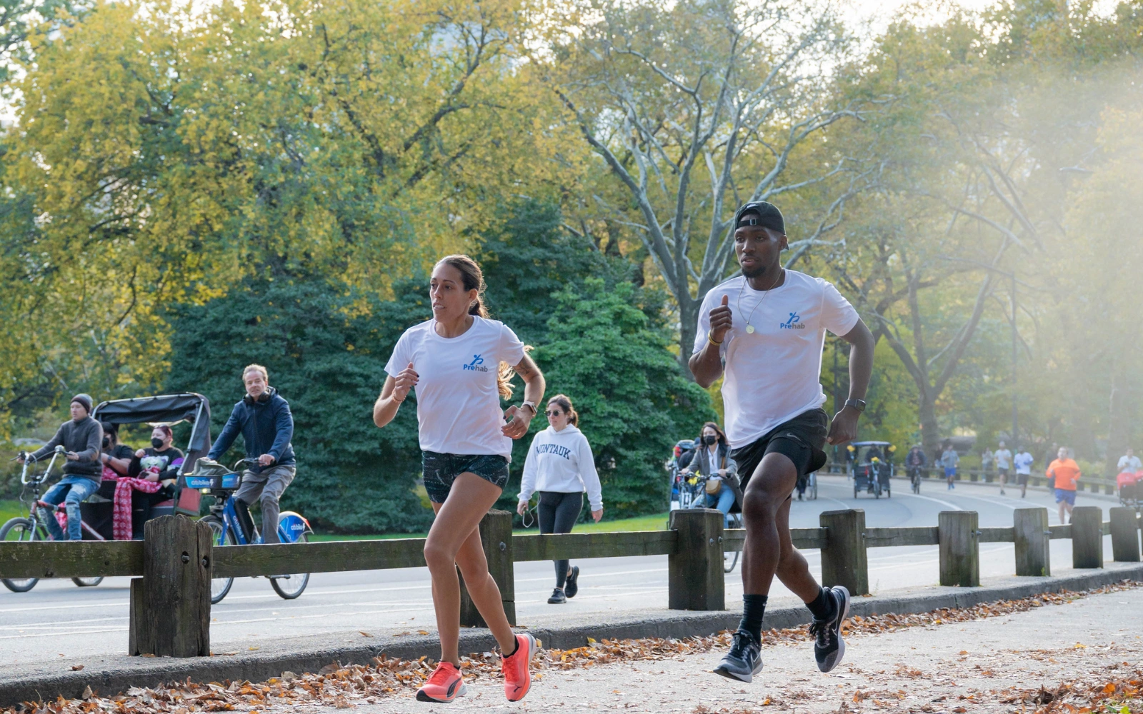 runners doing a marathon